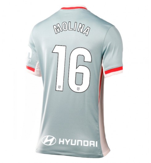 Matchtröjor Fotboll Atlético Madrid Bortatröja 2024/25 med namn Nahuel Molina 16