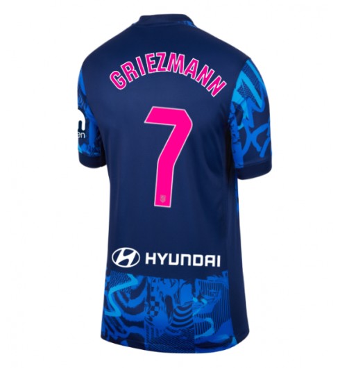 Fotbollskläder Dam Atlético Madrid Tredjetröja 2024/25 med namn Antoine Griezmann 7