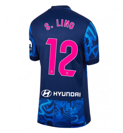 Fotbollskläder Dam Atlético Madrid Tredjetröja 2024/25 med namn Samuel Lino 12