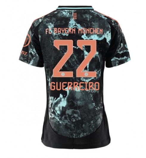Matchställ Fotboll Bayern München Bortatröja 2024/25 Dam med namn Raphael Guerreiro 22