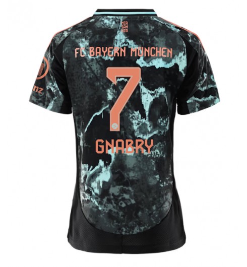Matchställ Fotboll Bayern München Bortatröja 2024/25 Dam med namn Serge Gnabry 7