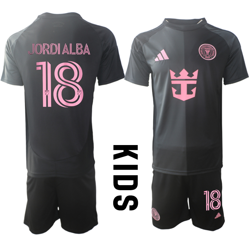 Köpa Billiga Fotbollströjor Barn Inter Miami CF Bortatröja 2025/26 Jordi Alba 18
