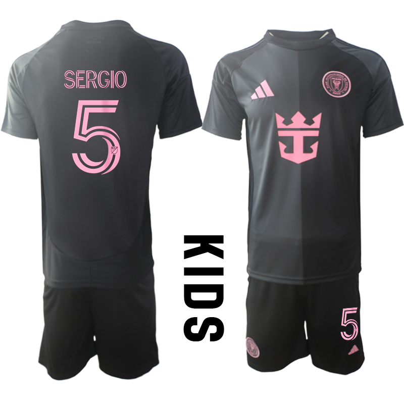 Köpa Billiga Fotbollströjor Barn Inter Miami CF Bortatröja 2025/26 Sergio Busquets 5