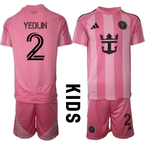 Fotbollskläder Set Barn Inter Miami CF Hemmatröja 2025/26 DeAndre Yedlin 2