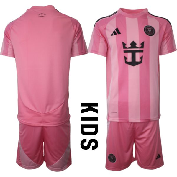 Köpa Fotbollskläder Set Barn Inter Miami CF Hemmatröja 2025/26 Kortärmad + Shorts