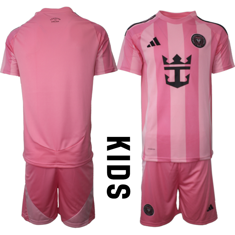 Köpa Fotbollskläder Set Barn Inter Miami CF Hemmatröja 2025/26 Kortärmad + Shorts