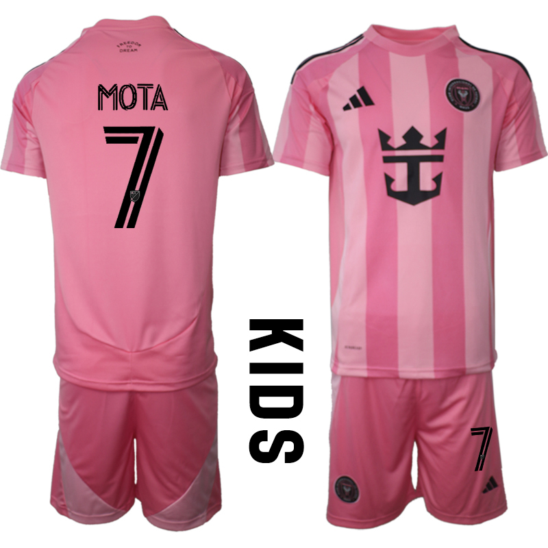 Fotbollskläder Set Barn Inter Miami CF Hemmatröja 2025/26 Jean Mota 7