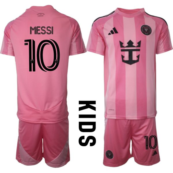 Köpa Fotbollskläder Set Barn Inter Miami CF Hemmatröja 2025/26 Lionel Messi 10
