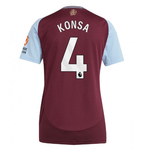 Köpa Fotbollströjor Dam Aston Villa Hemmatröja 2024/25 Kortärmad Ezri Konsa 4
