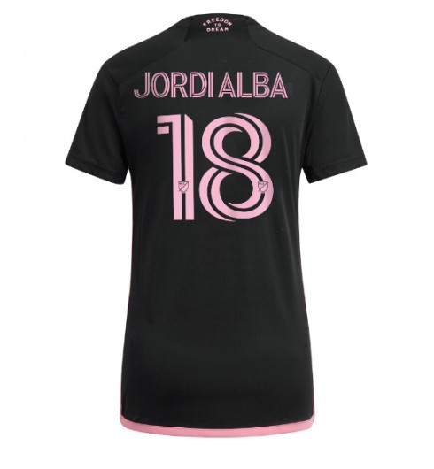 Köpa Billiga Fotbollströjor Dam Inter Miami Bortatröja 2024/25 Kortärmad Jordi Alba 18
