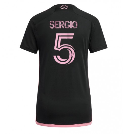 Köpa Billiga Fotbollströjor Dam Inter Miami Bortatröja 2024/25 Kortärmad Sergio Busquets 5
