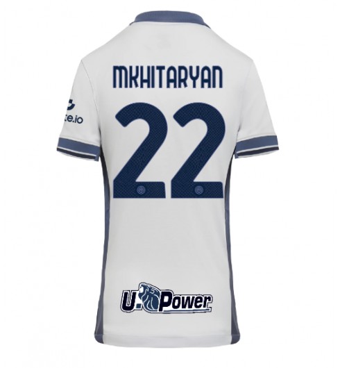 Köpa Dam Inter Milan Bortatröja 2024/25 Fotbollströjor med tryck Henrikh Mkhitaryan 22