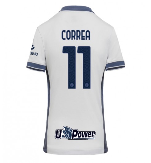 Köpa Dam Inter Milan Bortatröja 2024/25 Fotbollströjor med tryck Joaquin Correa 11