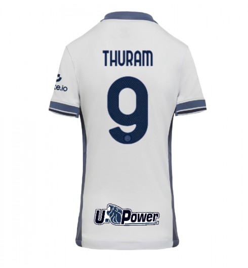 Köpa Dam Inter Milan Bortatröja 2024/25 Fotbollströjor med tryck Marcus Thuram 9