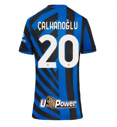 Fotbollströjor Billigt Dam Inter Milan Hemmatröja 2024/25 Hakan Calhanoglu 20 Kortärmad