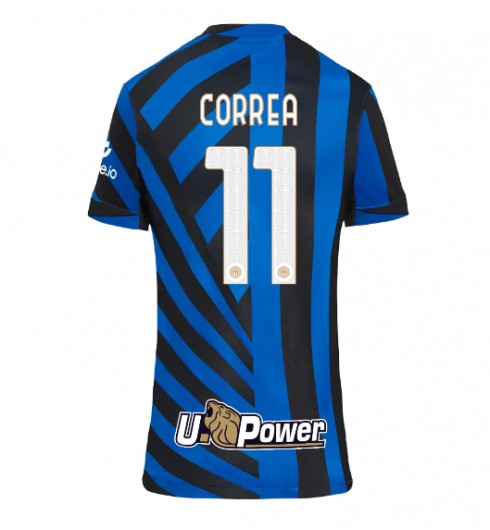 Fotbollströjor Billigt Dam Inter Milan Hemmatröja 2024/25 Joaquin Correa 11 Kortärmad