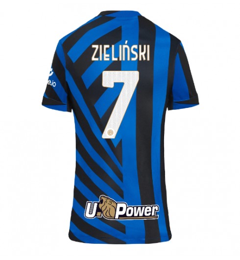 Fotbollströjor Billigt Dam Inter Milan Hemmatröja 2024/25 Piotr Zielinski 7 Kortärmad