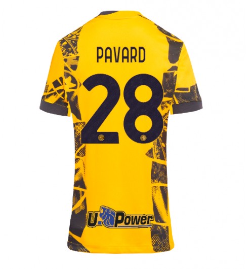 Fotbollströjor Billigt Dam Inter Milan Tredjetröja 2024/25 med tryck Benjamin Pavard 28