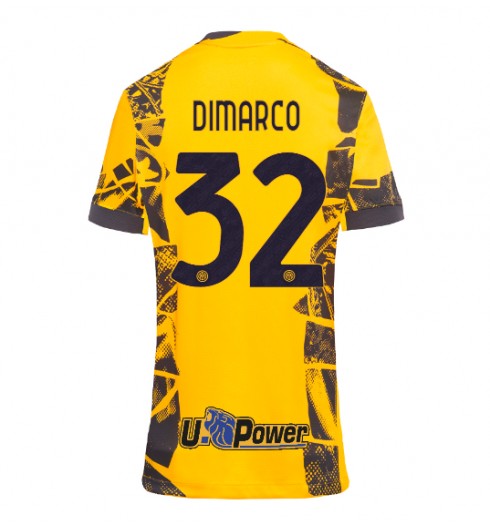 Fotbollströjor Billigt Dam Inter Milan Tredjetröja 2024/25 med tryck Federico Dimarco 32
