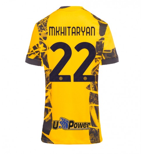Fotbollströjor Billigt Dam Inter Milan Tredjetröja 2024/25 med tryck Henrikh Mkhitaryan 22