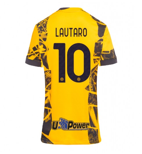 Fotbollströjor Billigt Dam Inter Milan Tredjetröja 2024/25 med tryck Lautaro Martinez 10