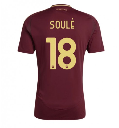 Fotbollströjor Billigt Herr AS Roma Hemmatröja 2024/25 Kortärmad Matias Soule 18