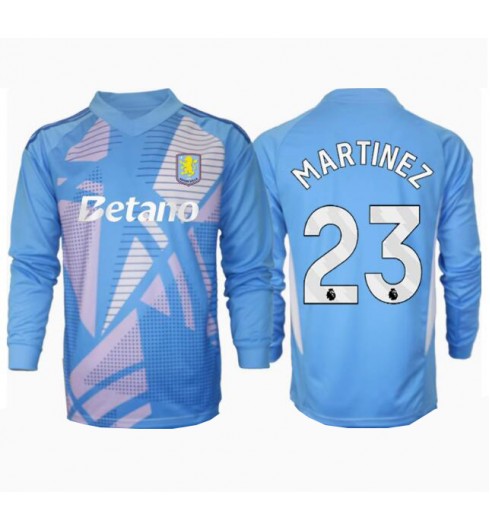 Köpa Fotbollströjor Billigt Herr Aston Villa Målvakt Tredjetröja 2024/25 Långärmad Emiliano Martinez 23