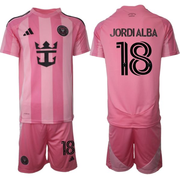 Billiga Fotbollströjor Herr Inter Miami CF Hemmatröja 2025/26 Jordi Alba 18