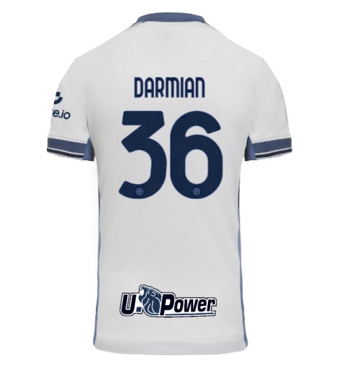 Billiga Fotbollströjor Herr Inter Milan Bortatröja 2024/25 Kortärmad Matteo Darmian 36