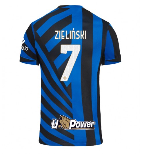 Fotbollströjor Billigt Herr Inter Milan Hemmatröja 2024/25 Piotr Zielinski 7 Kortärmad