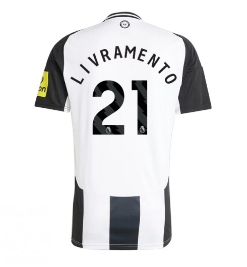 Köpa Herr Newcastle United Hemmatröja 2024/25 Fotbollströja med namn Tino Livramento 21