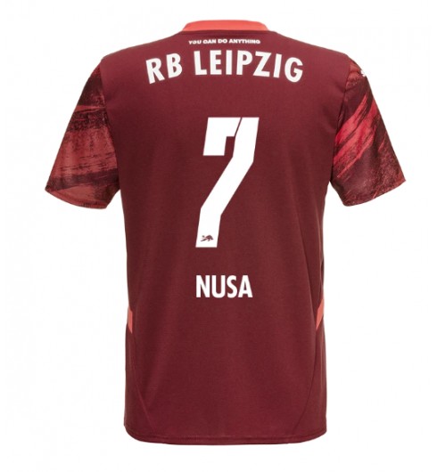 Billiga Fotbollströjor Herr RB Leipzig Bortatröja 2024/25 Antonio Nusa 7