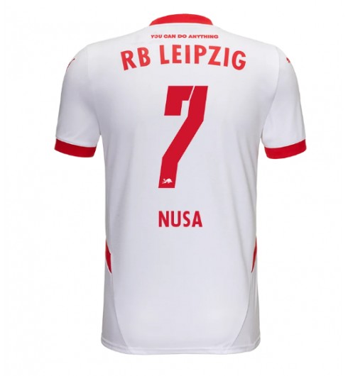 Billiga Fotbollströjor Herr RB Leipzig Hemmatröja 2024/25 Kortärmad Antonio Nusa 7