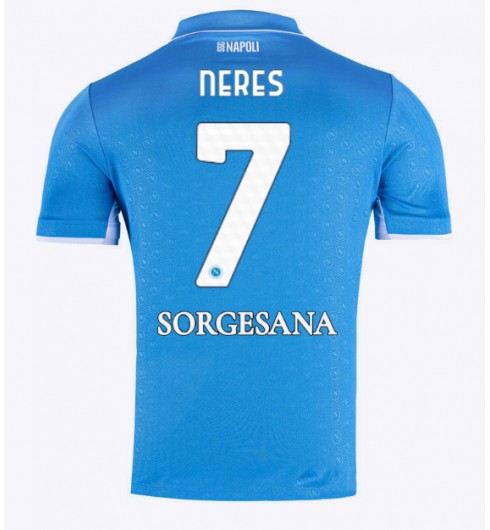 Fotbollströjor Billigt Herr SSC Napoli Hemmatröja 2024/25 David Neres 7
