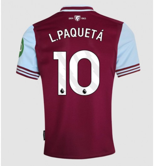 Billiga Fotbollströjor För Herr West Ham United Hemmatröja 2024/25 Lucas Paquetá 10