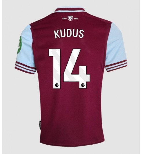 Billiga Fotbollströjor För Herr West Ham United Hemmatröja 2024/25 Mohammed Kudus 14