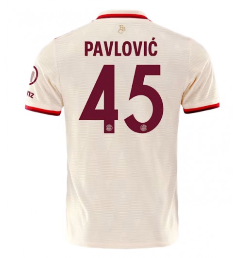 Billiga Fotbollströjor Bayern München Tredjetröja 2024/25 med namn Aleksandar Pavlovic 45
