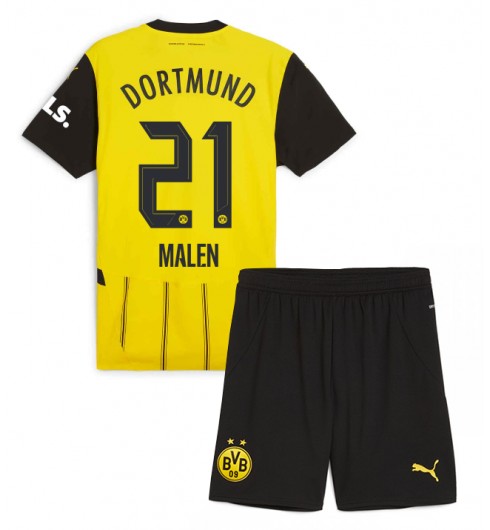 Fotbollströjor Billigt Barn Borussia Dortmund Hemmatröja 2024/25 Donyell Malen 21