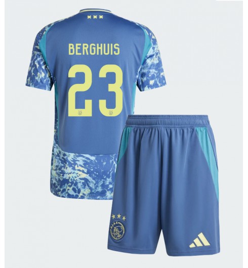 Fotbollströjor Barn Billiga AFC Ajax Bortatröja 2024/25 Steven Berghuis 23