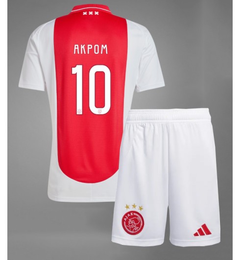 Köpa Fotbollskläder Set Barn AFC Ajax Hemmatröja 2024/25 Chuba Akpom 10