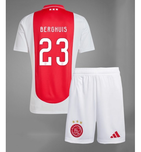 Köpa Fotbollskläder Set Barn AFC Ajax Hemmatröja 2024/25 Steven Berghuis 23