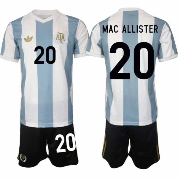 Köp Herr Argentina Specialutgåva 50-årsjubileum Matchtröja Fotbollsset Alexis Mac Allister 20