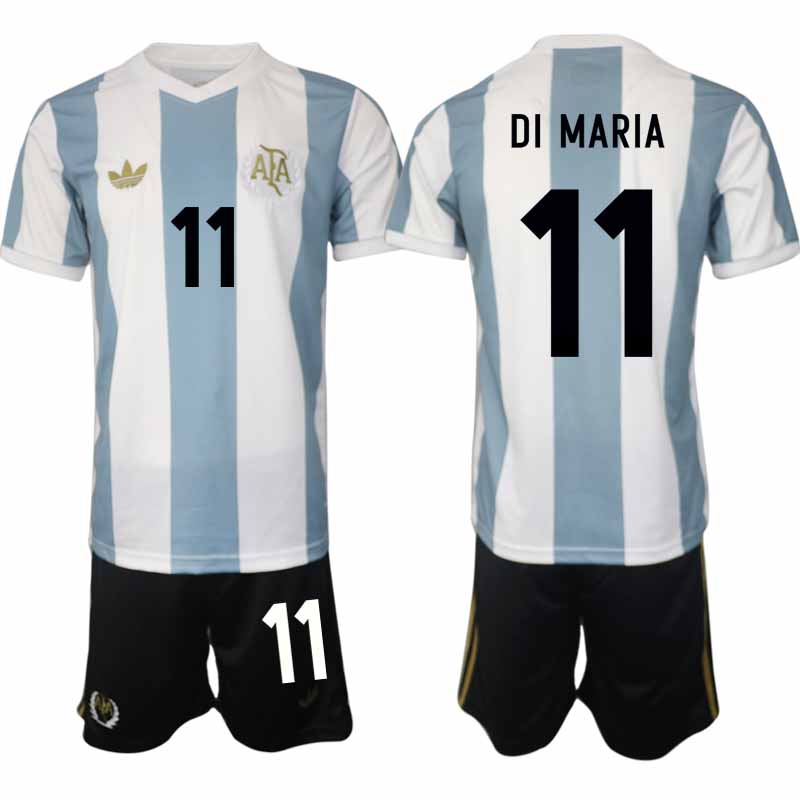 Köp Herr Argentina Specialutgåva 50-årsjubileum Matchtröja Fotbollsset Angel Di Maria 11
