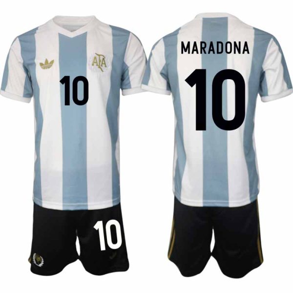 Köp Herr Argentina Specialutgåva 50-årsjubileum Matchtröja Fotbollsset Diego Maradona 10