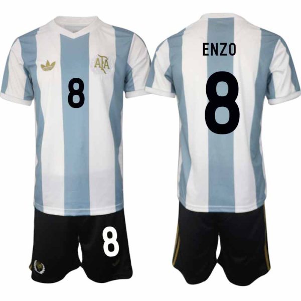 Billiga Fotbollströjor Argentina Specialutgåva 50-årsjubileum Matchtröja Fotbollsset Enzo 8