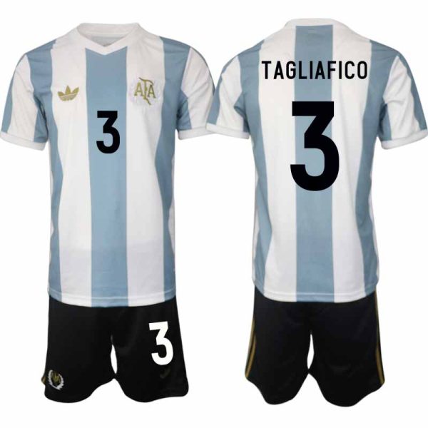 Billiga Fotbollströjor Argentina Specialutgåva 50-årsjubileum Matchtröja Fotbollsset Nicolas Tagliafico 3