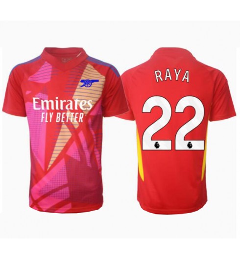 Fotbollströjor Billigt Herr Arsenal Målvakt Bortatröja 2024/25 Kortärmad David Raya 22