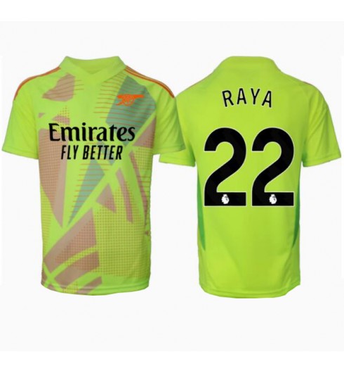 Fotbollströjor Billigt Herr Arsenal Målvakt Hemmatröja 2024/25 Kortärmad David Raya 22