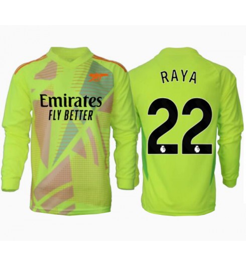 Fotbollströjor Billigt Herr Arsenal Målvakt Hemmatröja 2024/25 Långärmad David Raya 22