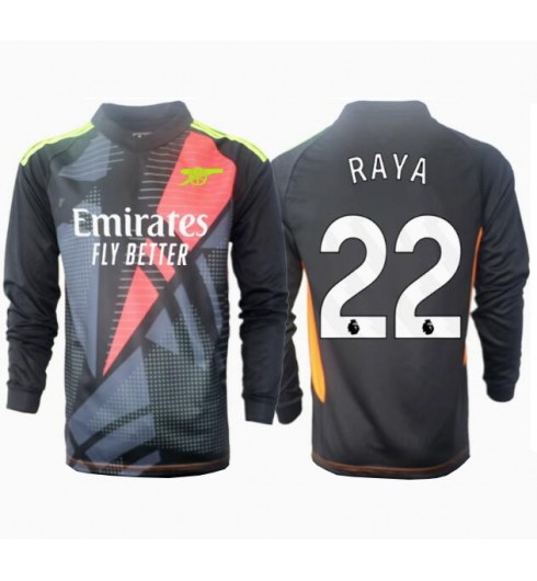 Fotbollströjor Billigt Herr Arsenal Målvakt Tredjetröja 2024/25 Långärmad David Raya 22